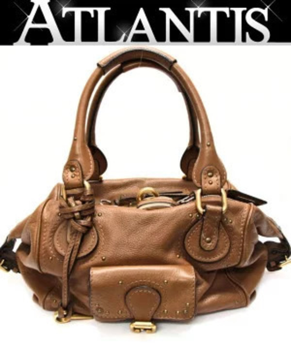 Chloe Paddington Leather Handbag Brown